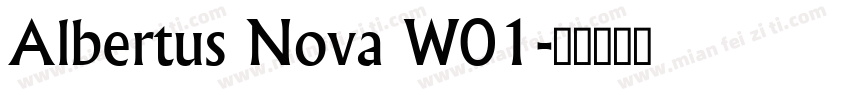 Albertus Nova W01字体转换